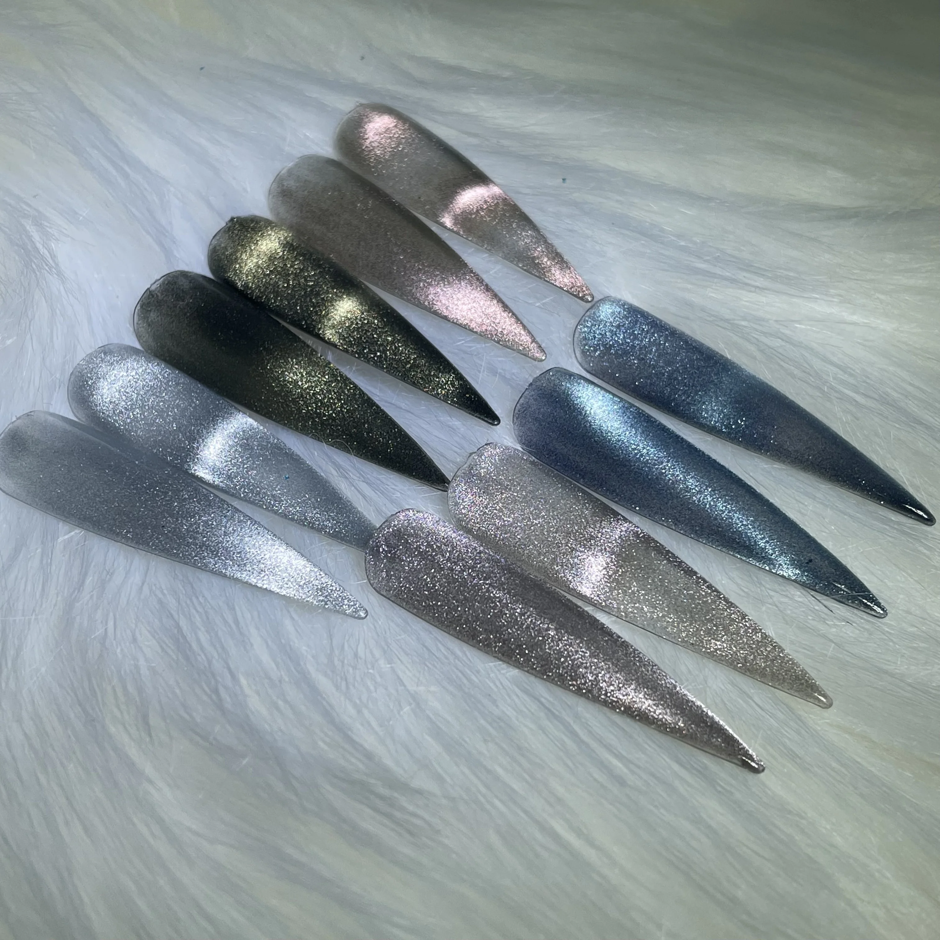 Sheenbow Factory wholesale super shiny metallic silver gold red purple blue cat eye chameleon pigment