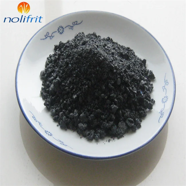 One Coat Glossy Black Enamel Frits in Good Price