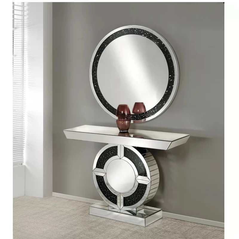 Elegent hotel mirrored console table