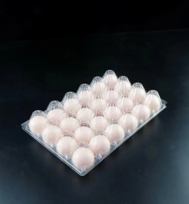 custom plastic 24 holes blister chicken egg tray packaging wholesale eggs packaging boxes for sale