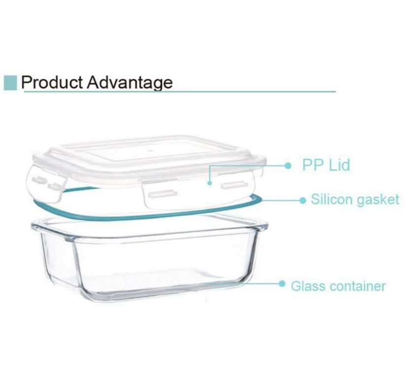 Glass Storage Containers with Lids (13-Pack) glass container set Hot sales