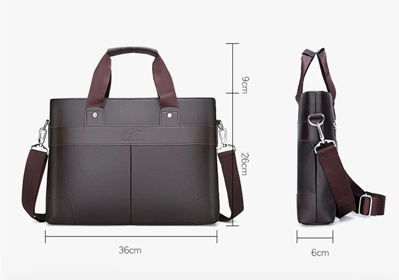 Waterproof Business PU leather laptop sleeve bag For Macbook Multi-size inch notebook protector