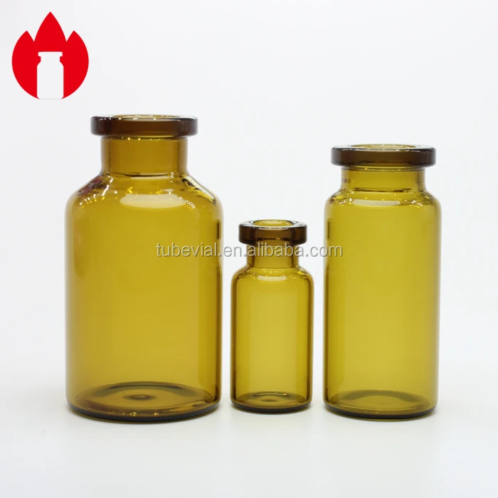 3ml 5ml 7ml 10ml 30ml Clear or Amber Medical Injection Glass Bottle Vial