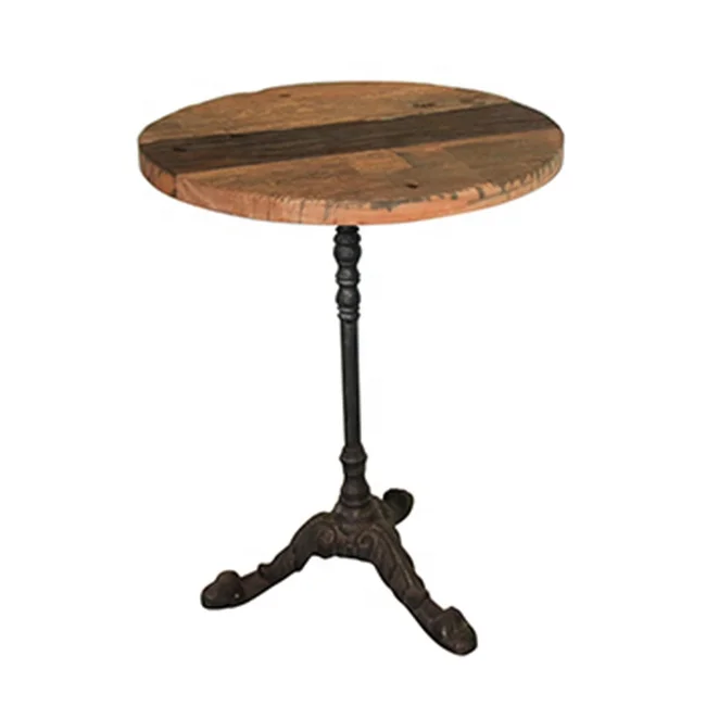 Indonesian Eco Friendly Home Furniture and Decoration Outdoor Furniture Round Coffee Table with 1 Leg 3 Feet