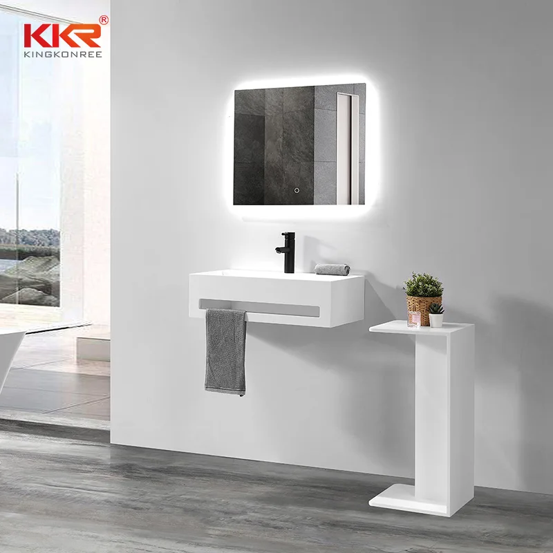 KKR Public Fancy Deep Acrylic Solid Surface Bathroom Vanity Wash Basins