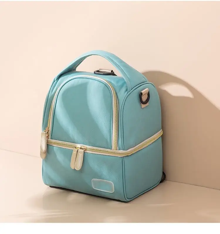 Large Capacity Cooler Bag Breast feeding Baby Diaper Bag Tote Mommy Breast Pump Bag For Working Mom