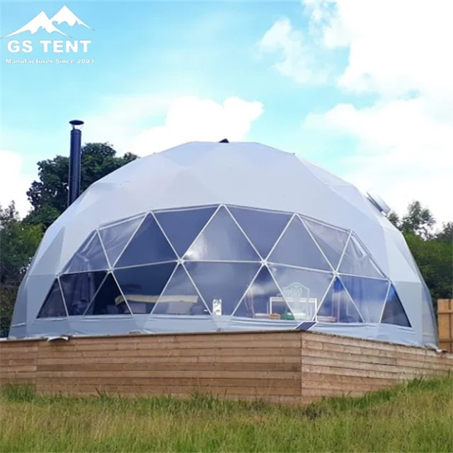 Hot sell transparent luxury tent geodesic dome tent glamping safari tents dome house for sales domo geodesico geodome for sale