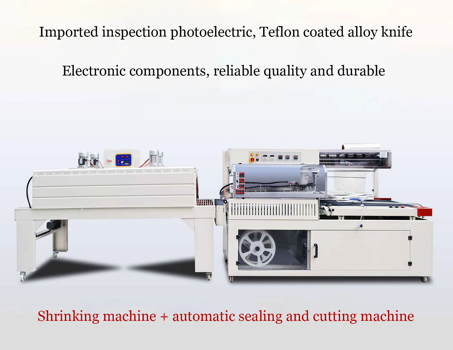 Автоматическая PE пленка коробка бутылка книга термоусадочная туннельная упаковочная машина