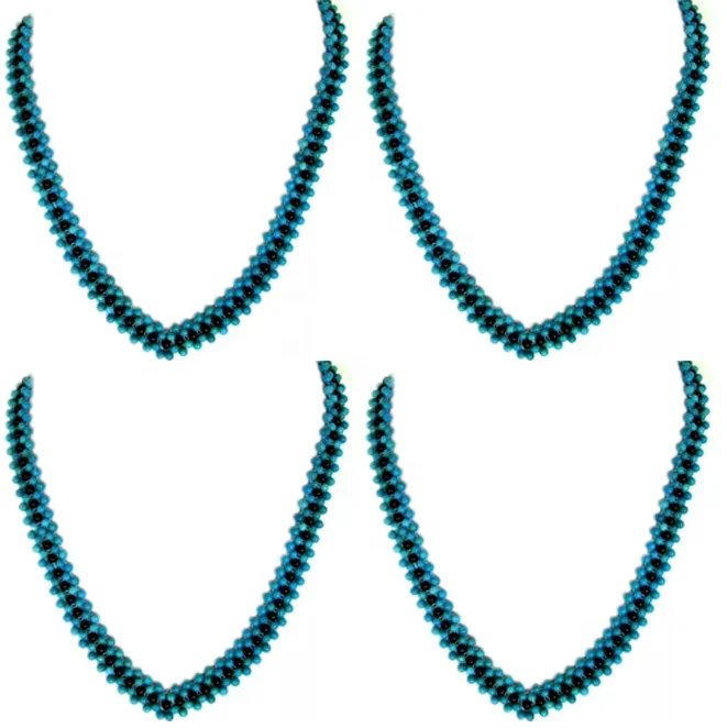 Jewelry peace sign turquoise beads necklace
