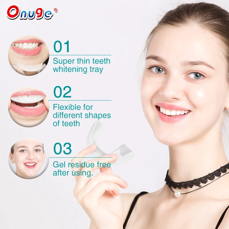 Onuge instant smile cosmetic teeth strips teeth cover wholesale u type whitening strips