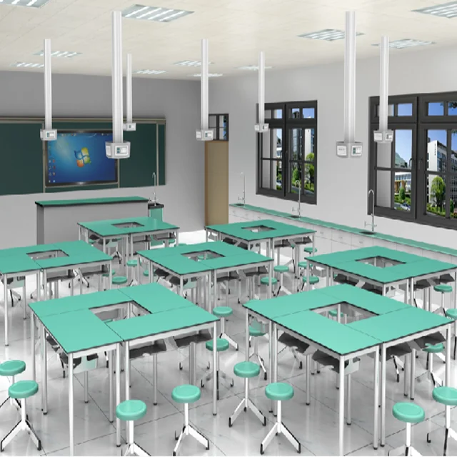 Factory  USA standard  school laboratory furniture green color chair lab furniture OEM furniture chemical laboratory