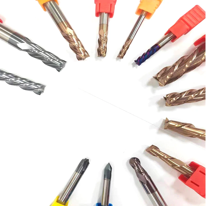 Tungsten Carbide HRC55 4F FLAT End Mills HRC55 4 Flat Cemented Carbide End Mill Cutting Tools