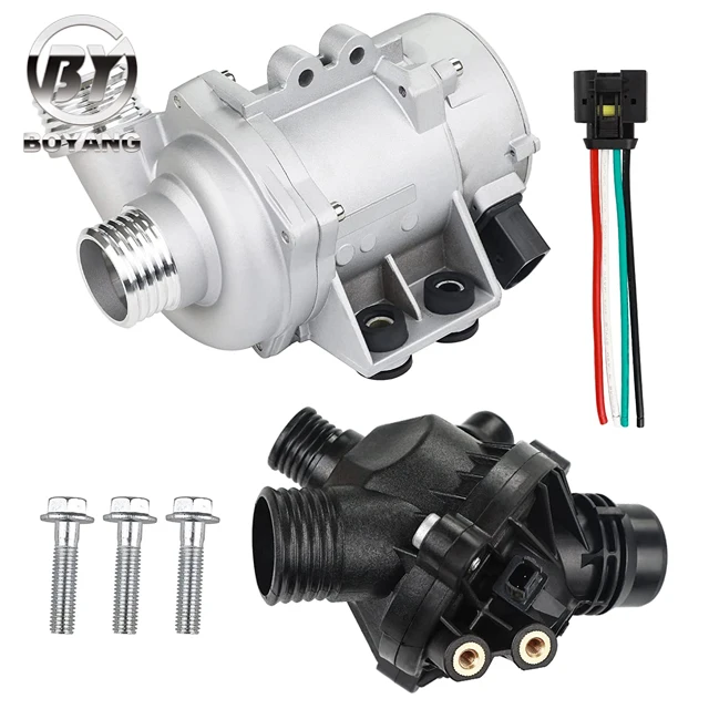 11517586925 Electric Water Pump + Thermostat Kit For BMW E60 E61 E81 E87 E90 E91 X1 X3 X5 325i 330i 525i 530i 630i 11537536655