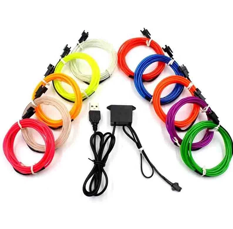 Neon led  Decoration Atmosphere EL car accessories lights Strip Ambient Lighting Lamp car interior decorative