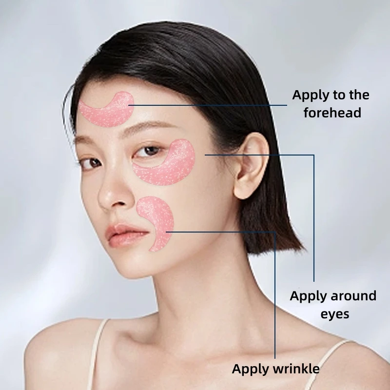 NEW custom logo Factory collagen Anti Wrinkles Remove Dark Circle eye mask moisturizing hydrogel eye mask star flash eye patch