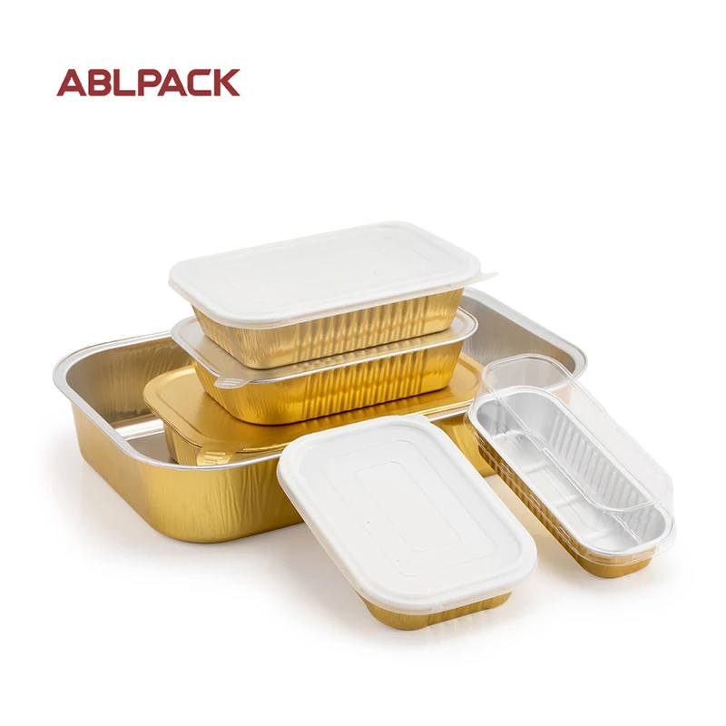 Контейнер из оловянной фольги с крышкой