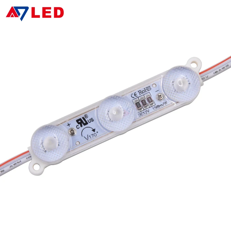 High Efficiency CE RoHS UL  DC12V 1.08W 150lm/w IP67 Waterproof  3 Lamps 2835 SMD LED Module