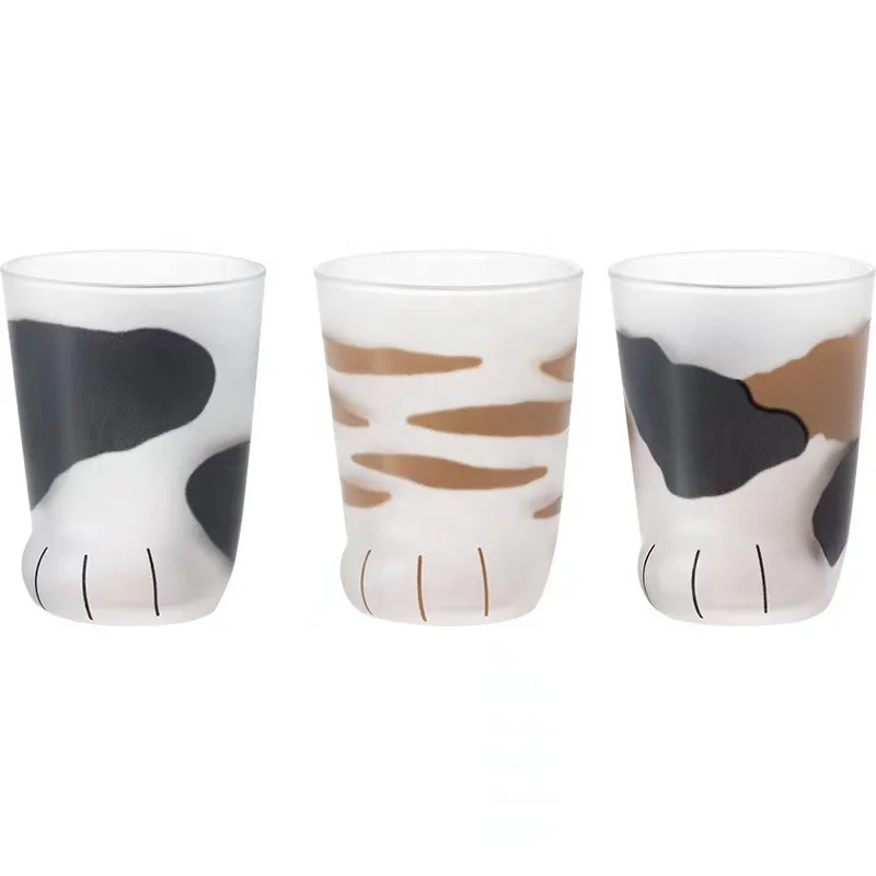 Creative Frosted Cat Claw Glass Water Coffee Cup