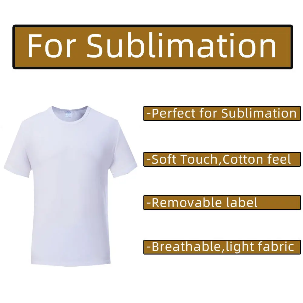 US WAREHOUESE sublimation shirts 100 polyester t shirt wholesale  tee t-shirt 100% polyester sublimations blank mens t shirts
