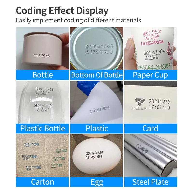 Многоцветный портативный струйный принтер WECARE h91для печати минеральной воды в