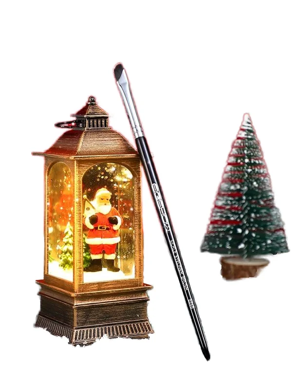 BEILI Makeup Brushes with Wood Handle and Synthetic Black Eye Brow Comb for Foundation Single Private Label Eye Brow Combs