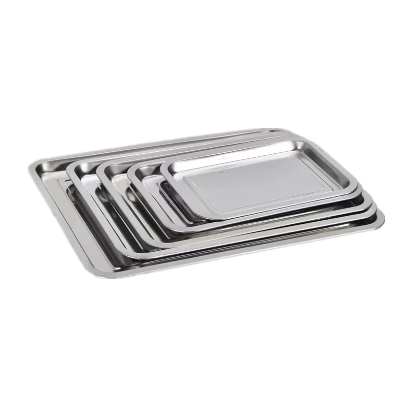 China Manufacturer Low Price S304 Bbq Square Stainless Steel Serving Baking Tray