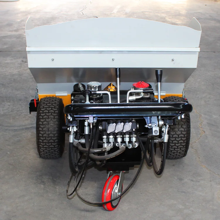 HQ-YL TP100 Hand-push Small Pavement Asphalt Paver Concrete Walk-behind Paver Paving Machine Suitable for Pit Repair