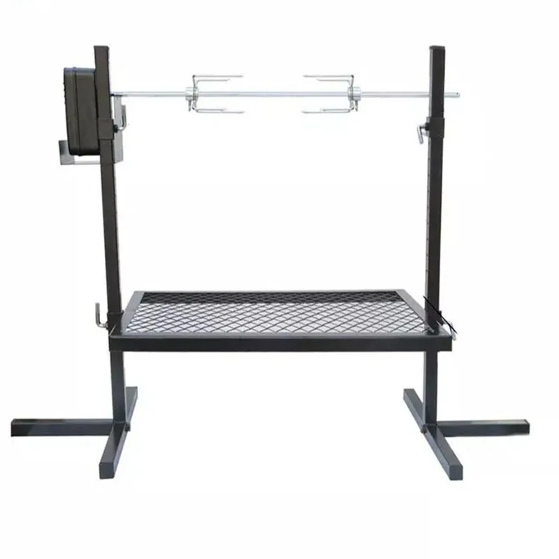 Outdoor Camping Rotisserie Grill Spit Kit Portable DC 3V Motor chicken rotisserie kit