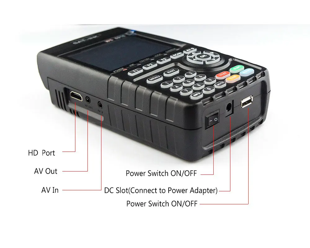 SATLINK WS-6916 DVB-S /DVB-S2 Цифровой спутниковый Finder метр WS6916 с 3 5 дюймов Высокое разрешение TFT ЖК-дисплей