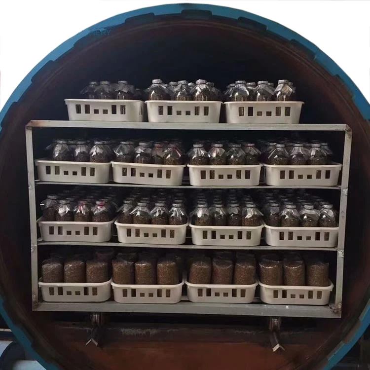 Large Capacity Double Doors Autoclave for Mushroom Substrate Mushroom Growing Bag Sterilization Machine