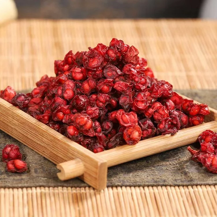 NAN WU WEI ZI natual air dry Schisandra berry fruit tea high quality Chinese herbal tea dried Schisandra chinensis