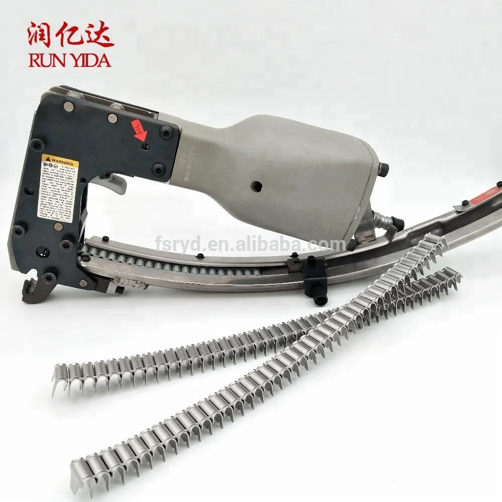 There is a stock M66 series mattress bed spring production fully automatic mattress riveting tool gun