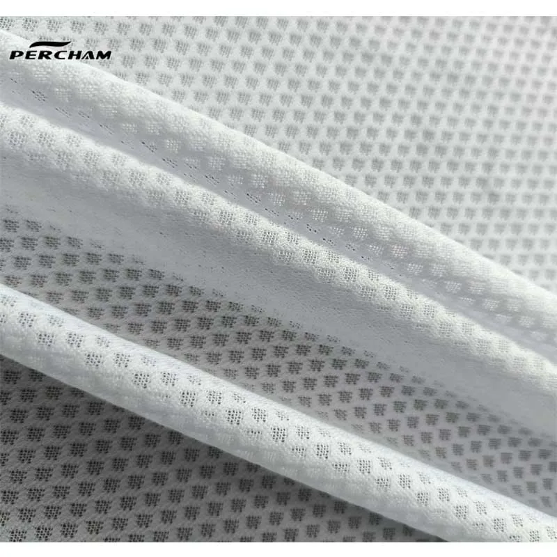 Hot Selling Breathable Stretch Mesh Knitting Custom Printing Fabric For Gym T-shirt