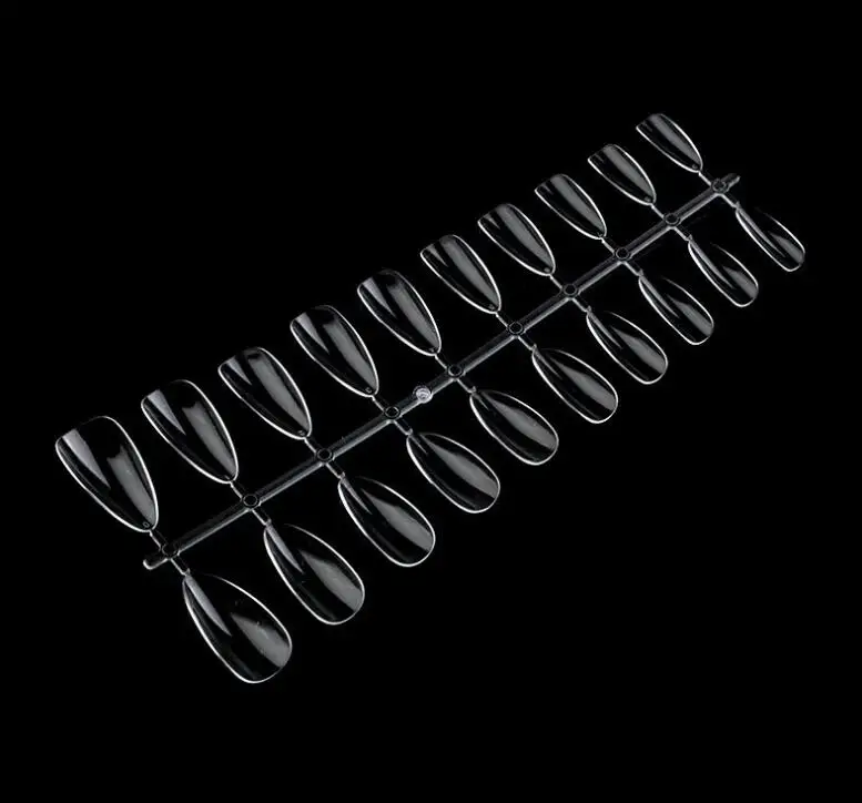 Factory wholesale oem soft gel short full coverage to Transparency false nails chart display