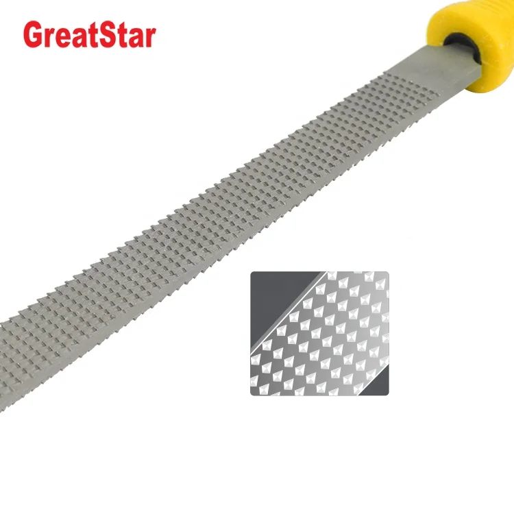 Great Star Flat Rasp File With Comfortable Grip Handle for Wood Carvers