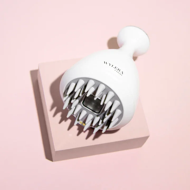 Электрический массажер для головы скруббер кожи с 5 различными вибрациями беспроводной портативный стимулятор и царапин роста волос