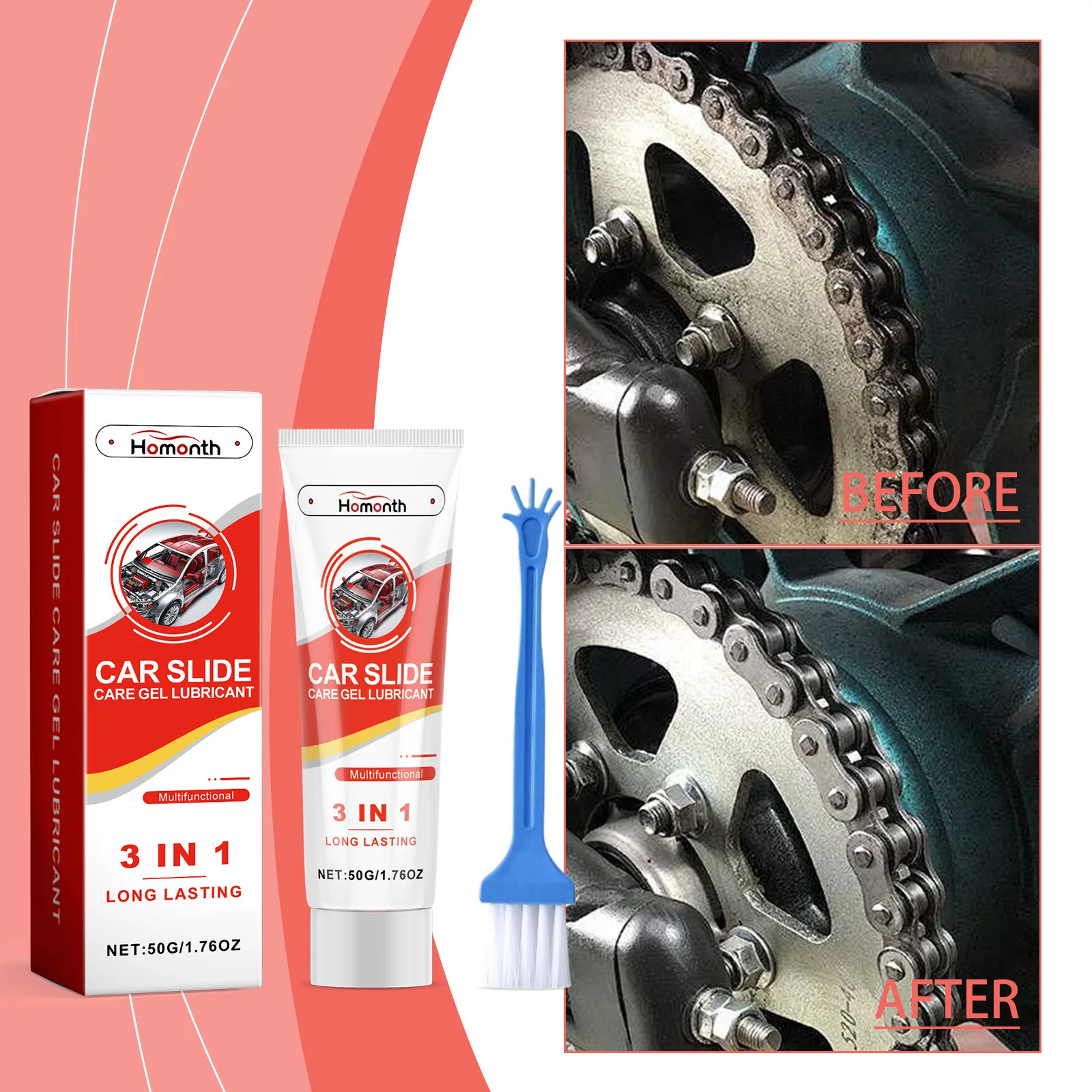 Car Care Product Lubricating Gel Car Butter Line Tube Hub Bearing Bowl Set for Bicycle Maintenance Grease