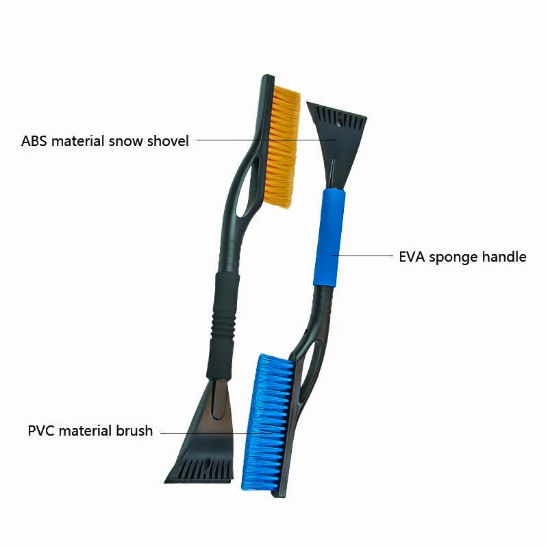 2 In 1 Household Car glass washing brush Snow And Ice Removal Brush Removable Ice Scraper