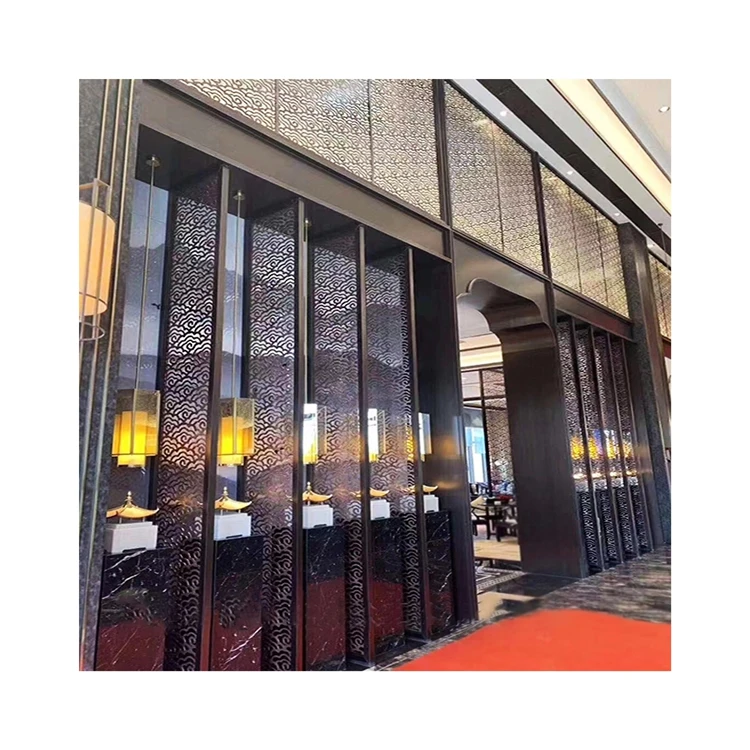 Алюминиевый металлический лобби пожарных секций конфиденциальности делителя перегородка перфорированный экран сенсорная панель