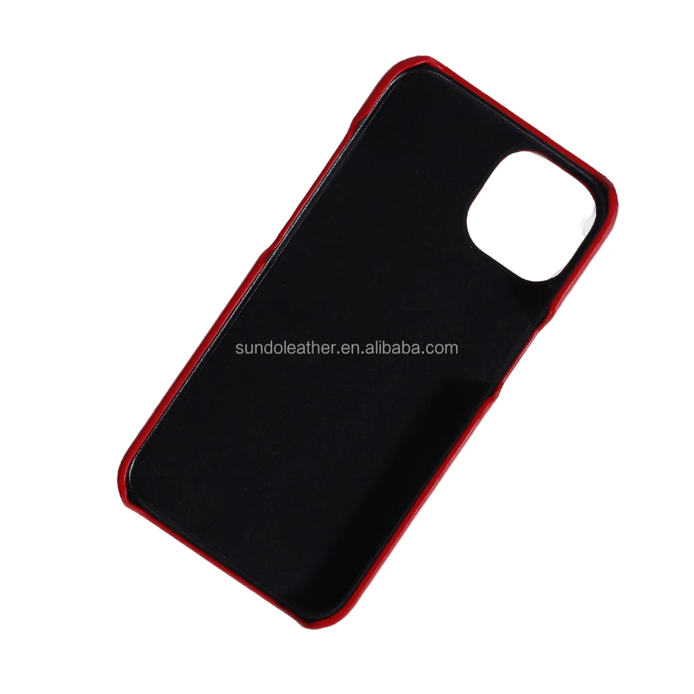 Factory Direct Sale Red New Design Pu Leather phone Case Custom Logo Designing Engrave for iPhone 13 14 Case Set