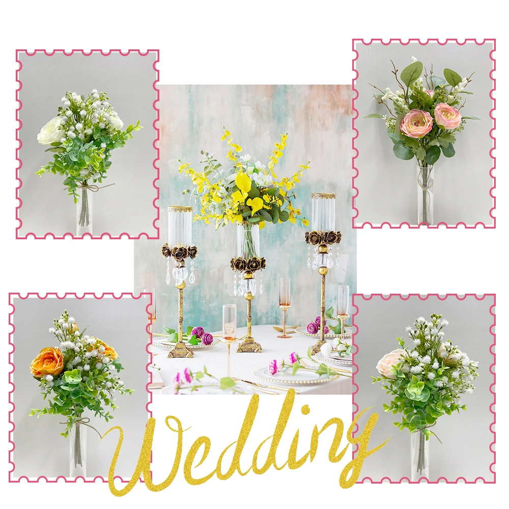 Оптовая продажа искусственных цветов Свадебные украшения и украшения стола для свадебного украшения