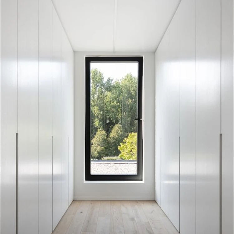 Hot sale cheap white bedroom single aluminium glass swinging door