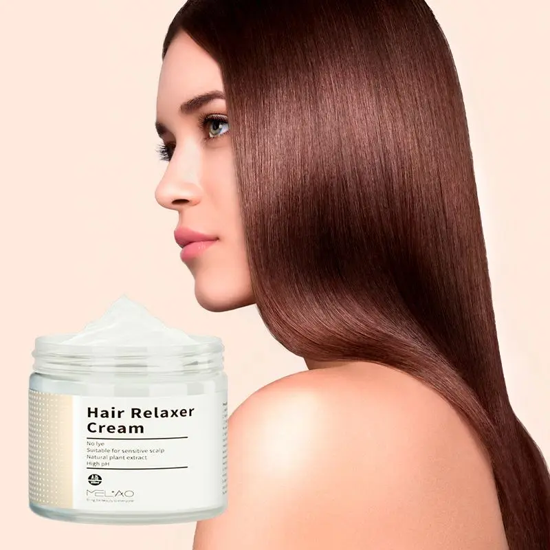 Styling Products Fluffy Moisturizing No-Lye Relaxer Relaxed Raw Hair Relaxers Cream With Protein And Dna Super