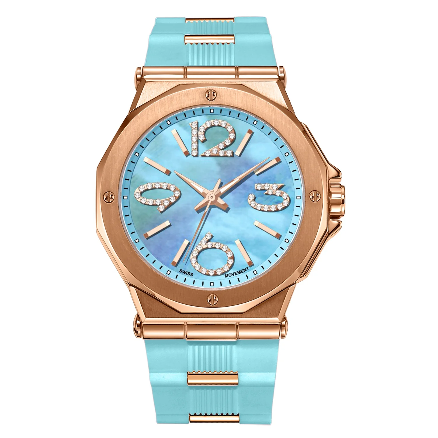High Quality Luxury Brand Rose Gold Fashion Lady Sport Wrist watch Quartz Women Watches