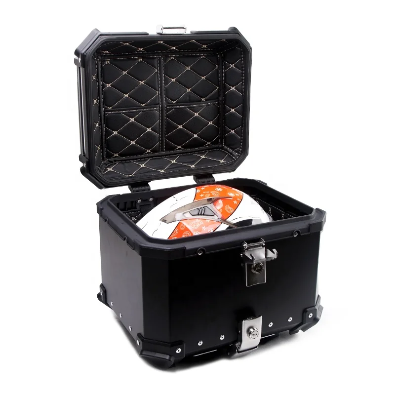 36L Aluminum Alloy Plate Motorcycle Waterproof Quick Release Top Box Full Face Helmet Case for Honda CB500X CB650F