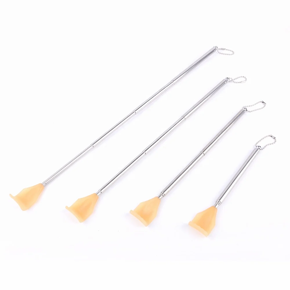 Zhedage wholesale plastic Claw Stainless steel Telescopic custom max scratch folding massager Back Scratcher extendable