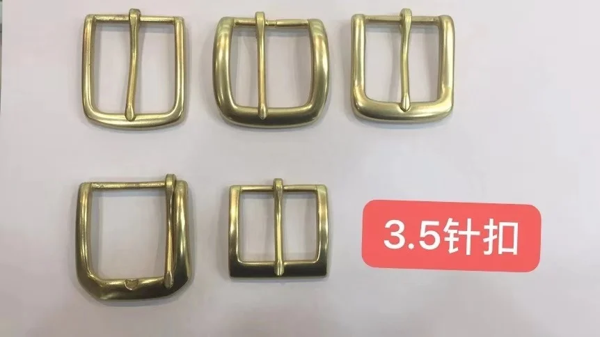 New style customizable solid brass buckle for men and women