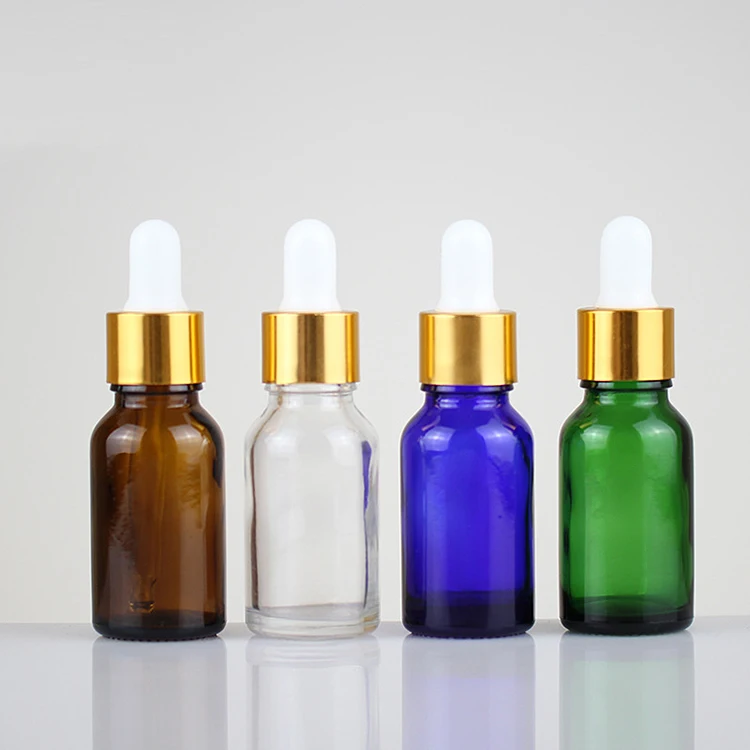15ml cosmetic serum bottle hemp oil bottle glass dropper bottle