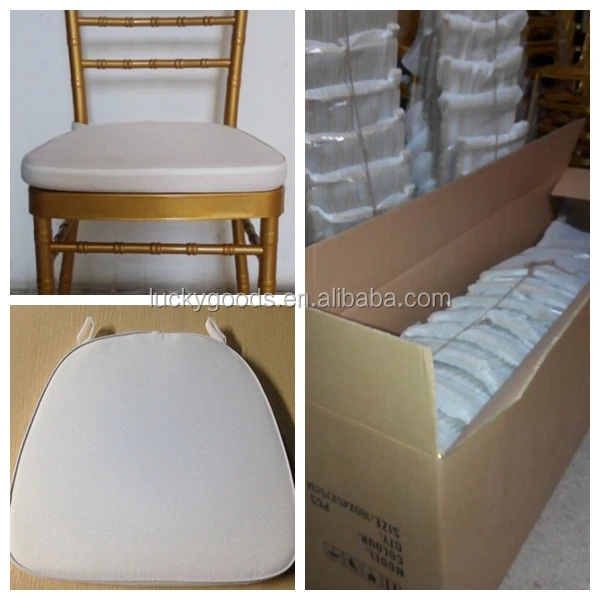LCS003 Wholesale High Quality White Seat Cushions for Chiavari Chair
