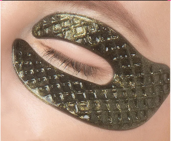 No Logo Butterfly Shape Gold Crystal Eye Mask Hydrating Dark Circle Under Eyes Collagen Eye Patch Parches Para Ojos